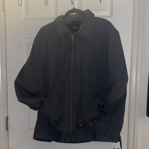 Dickies Men’s Dark Navy Zip-Front Work Jacket